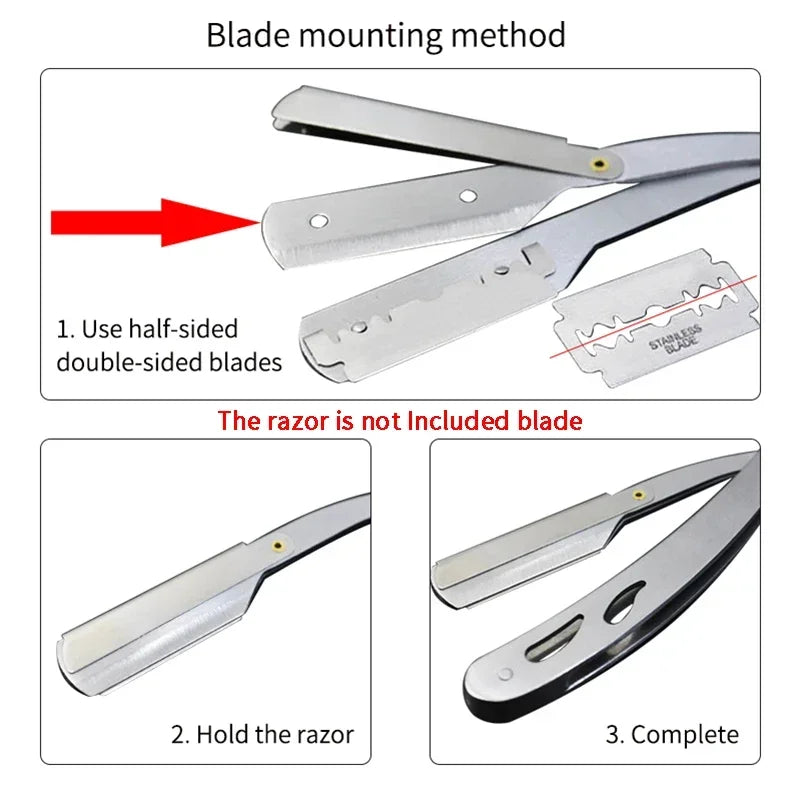 Knife Stainless Steel Straight Razor