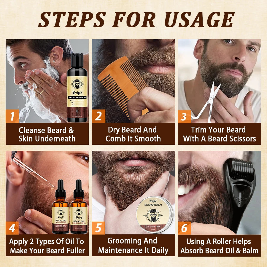 Moisturizing Balm Cleansing and Nourishing Beards Set