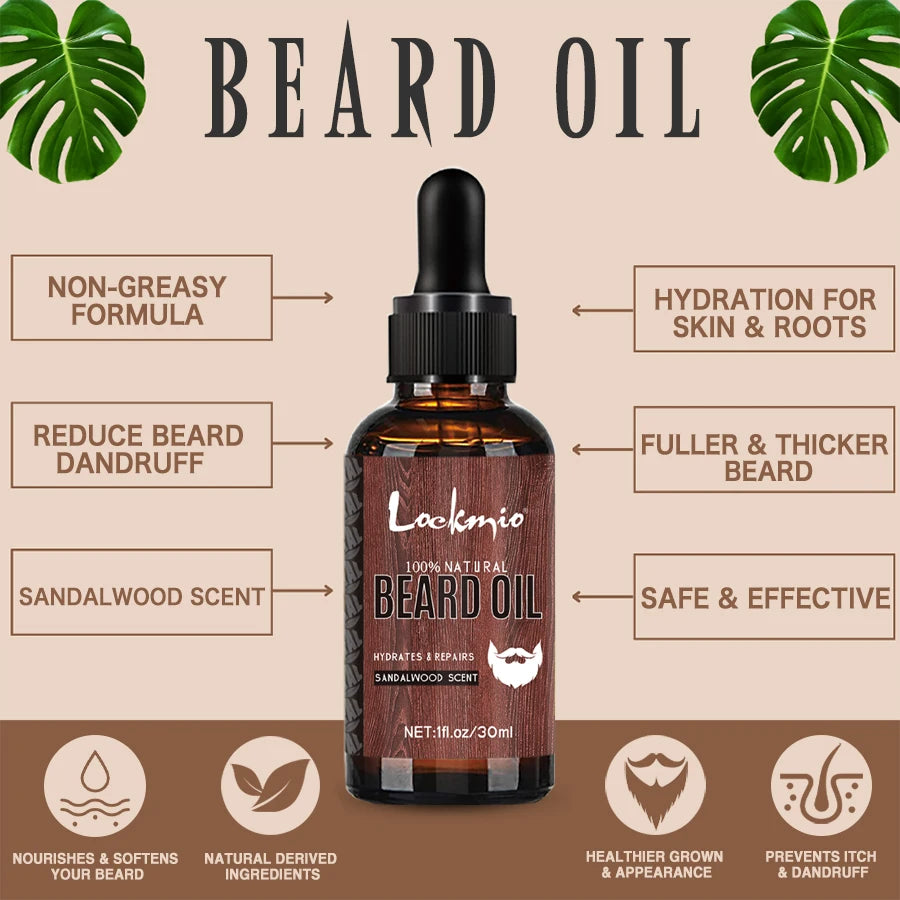 Beard Oil & Balm Sandalwood Scent