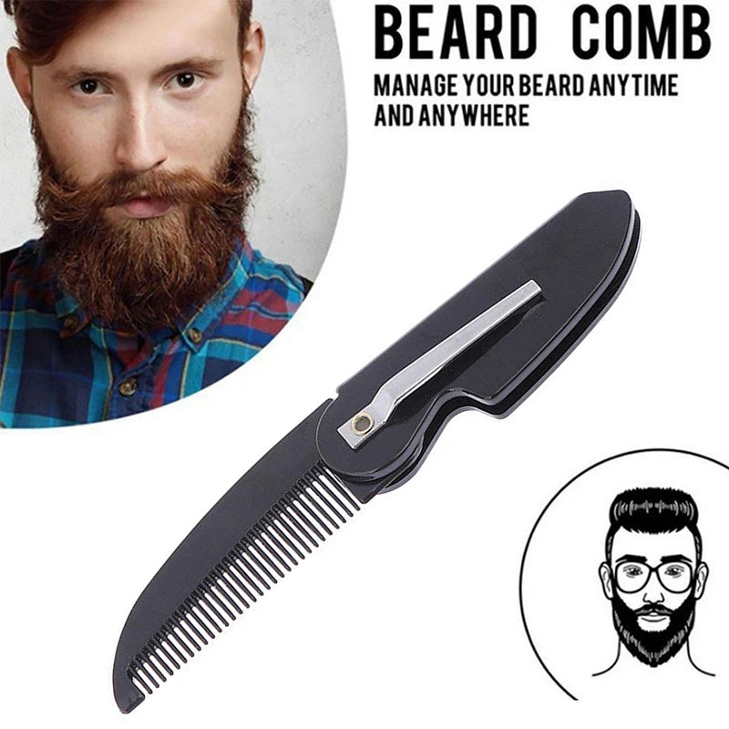 Portable Folding Beard Comb