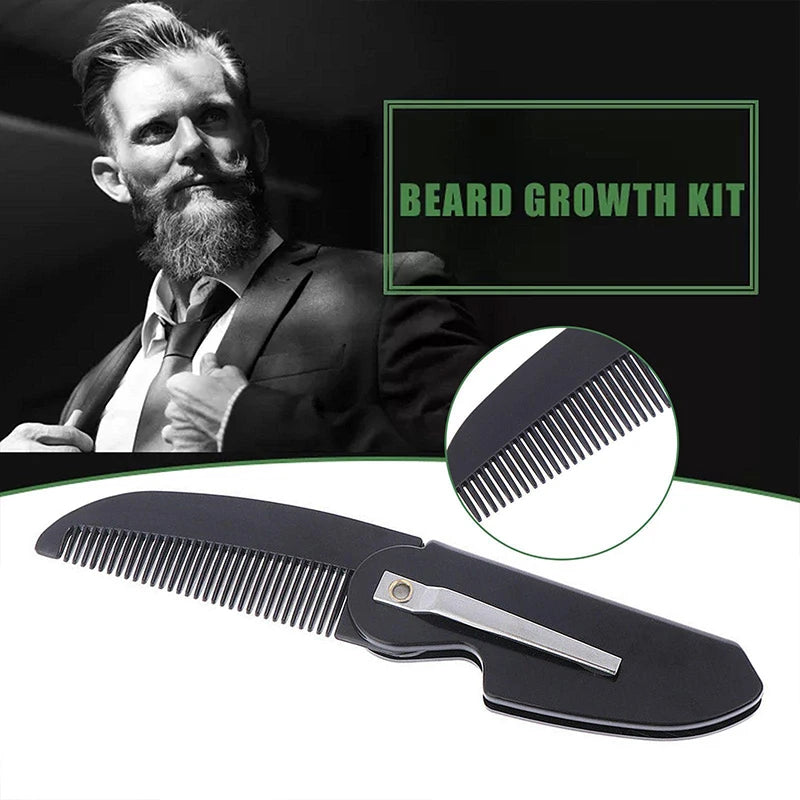 Portable Folding Beard Comb